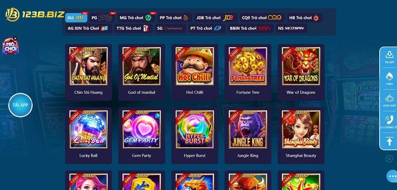 Kho tàng vô số 3D game 123B ấn tượng