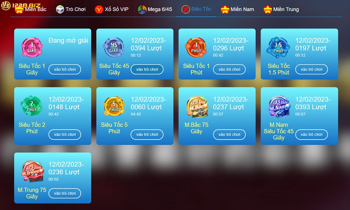 Đa dạng hình thức giải trí xổ số 123b